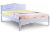 4ft Small Double White wood, Laura solid panel, wooden bed frame 3